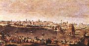 VELAZQUEZ, Diego Rodriguez de Silva y View of Zaragoza set oil on canvas